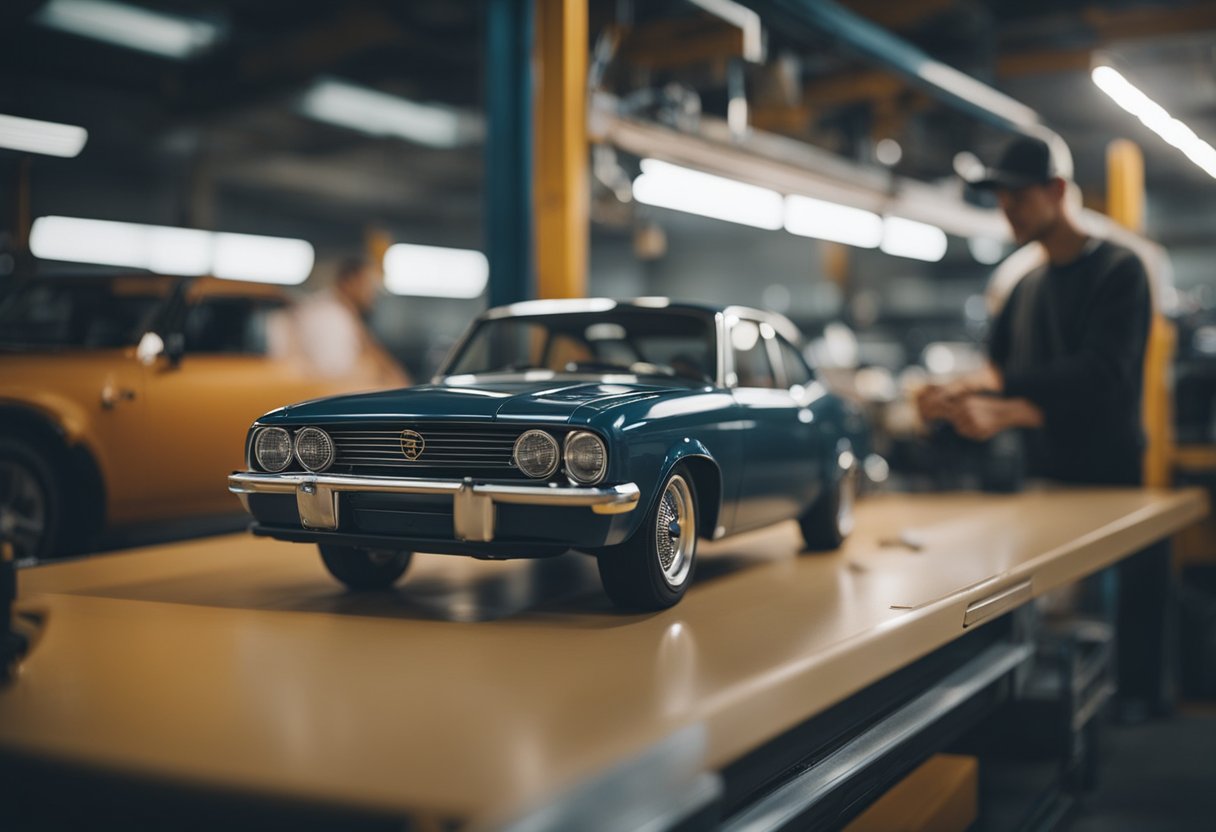 A person customizing their car with DIY projects on a budget