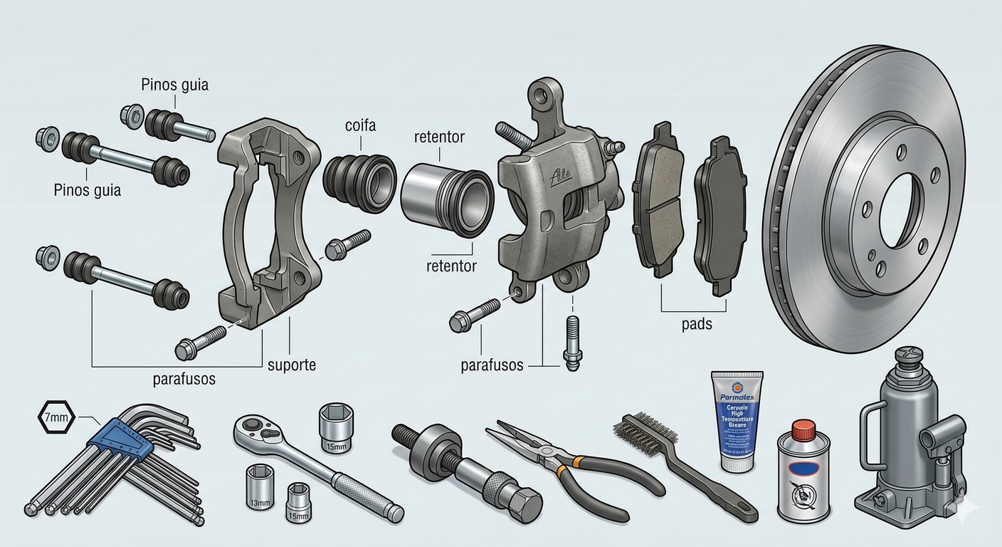 Defeitos comuns em sistema de freios ford focus 2001 a 2009